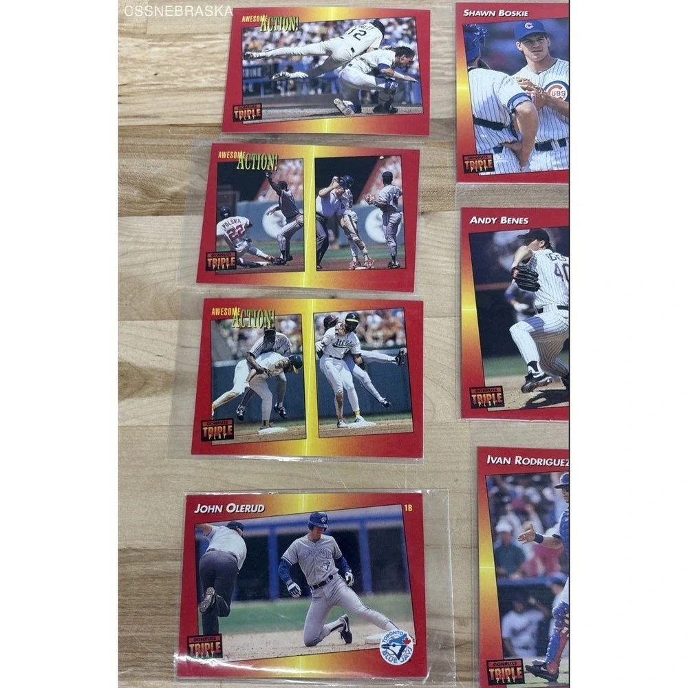 Vintage‎ 1992 Donruss Triple Play baseball trading cards
